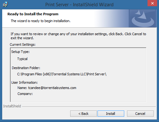 Preinstallation page.